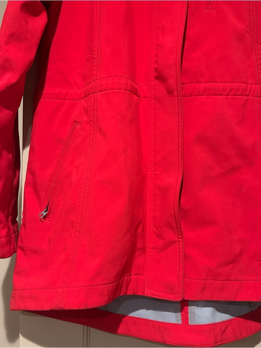 Athleta Red Hooded Jacket - Picture 3 of 12